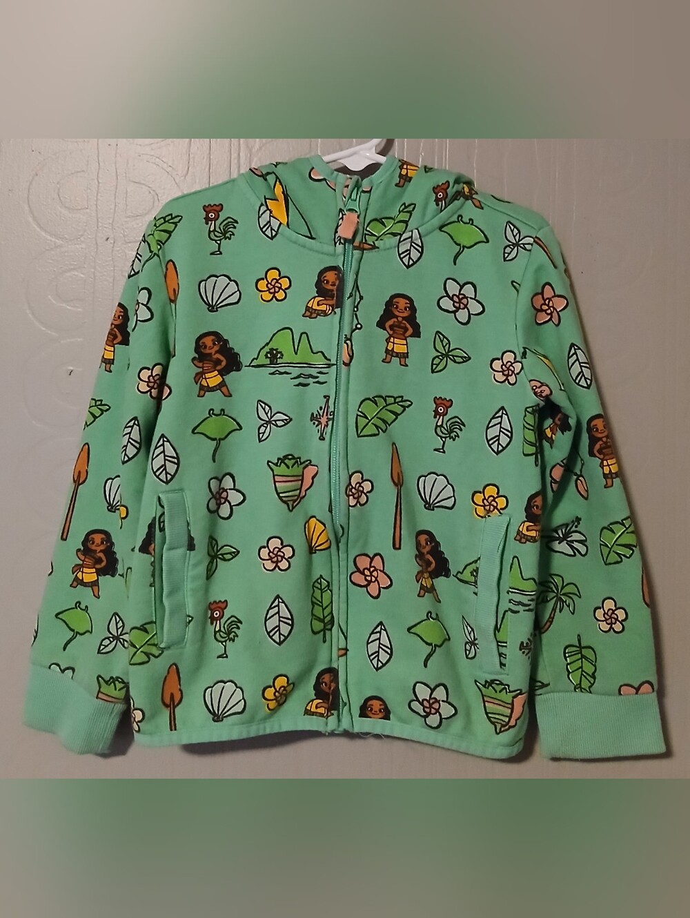 Disney Store Moana Girls 5/6 Sweater
